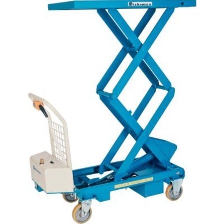 BISHAMON INDUSTRIES. Bishamon MobiLift Battery Powered Double Scissor Lift Table 1100 Lb. Cap. BX-50WB